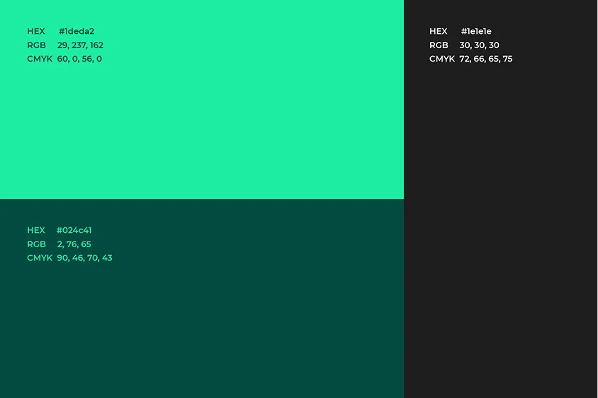 Radiant Renewables color palette